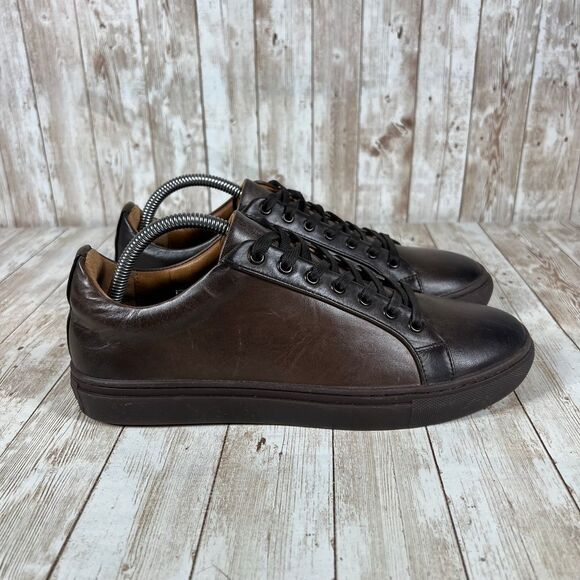Thursday Boots Handmade Leather Low Top Sneakers Premium Dark Brown US 9 - Picture 1 of 9